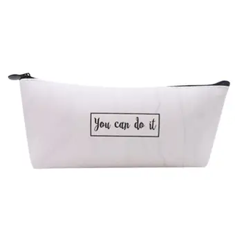 

New Pencil Case Multifunctional Zipper Stationery Box Makeup Storage Bag 2020 Letter Pattern Cosmetic Organizer Bag /E