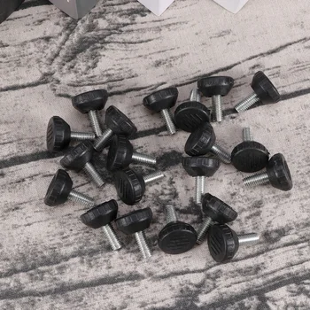 

20PCS Furniture Foot Height Adjustment Foot Screw Adjustment Foot Leveling Foot Black