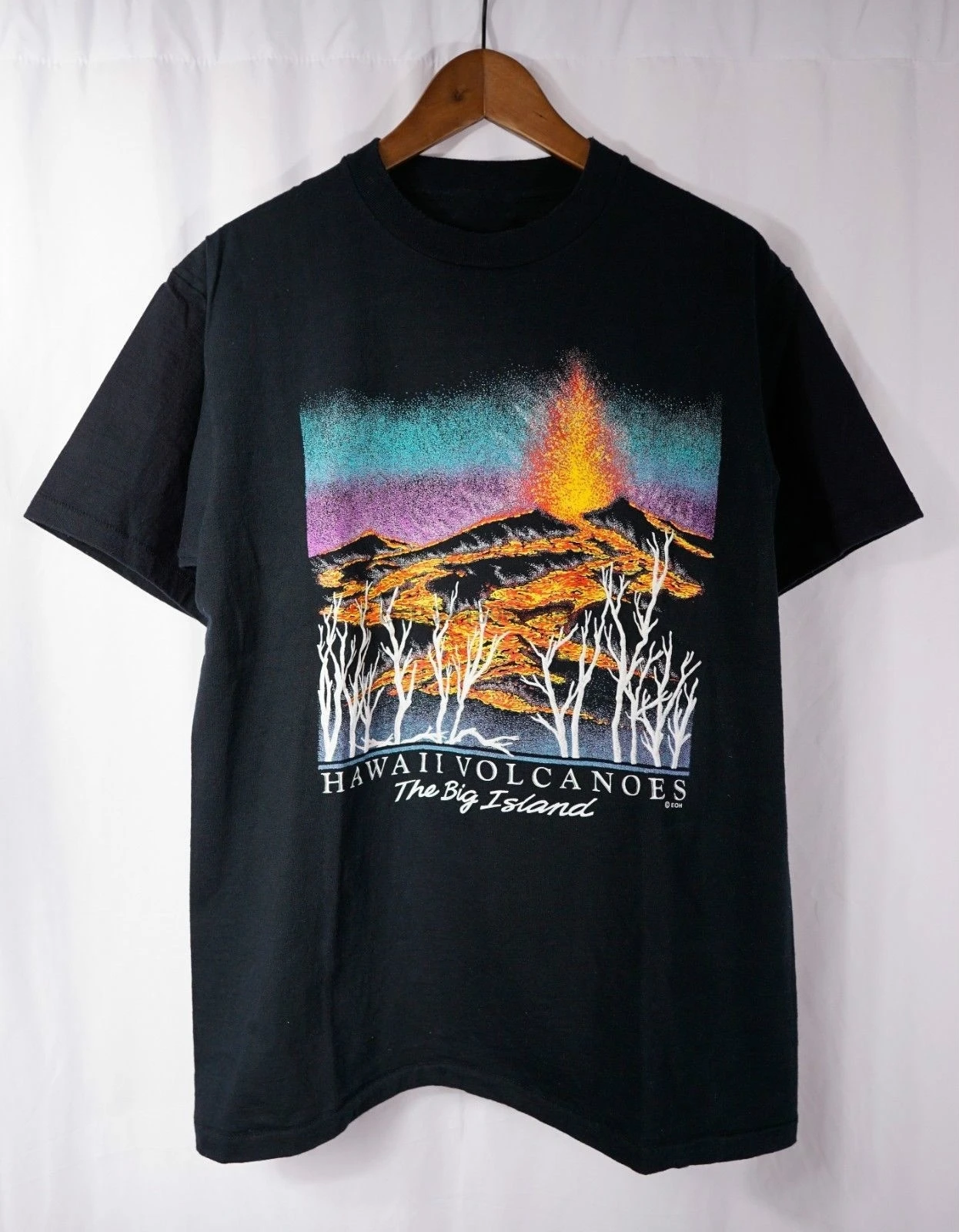 Vintage 1990s Big Island Hawaii VTG All Over Print Tie Dyed Graphic T-Shirt
