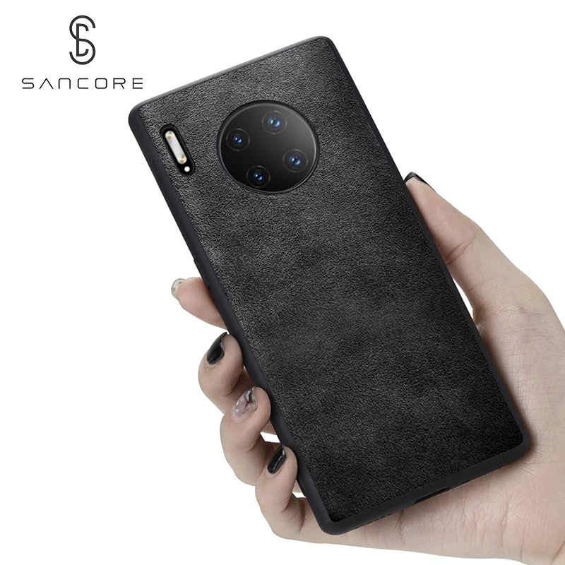 SanCore чехол для телефона для HUAWEI Mate30/Pro Чехол ALCANTARA Кожаный Модный чехол из ТПУ в деловом стиле для телефона Роскошный чехол для телефона