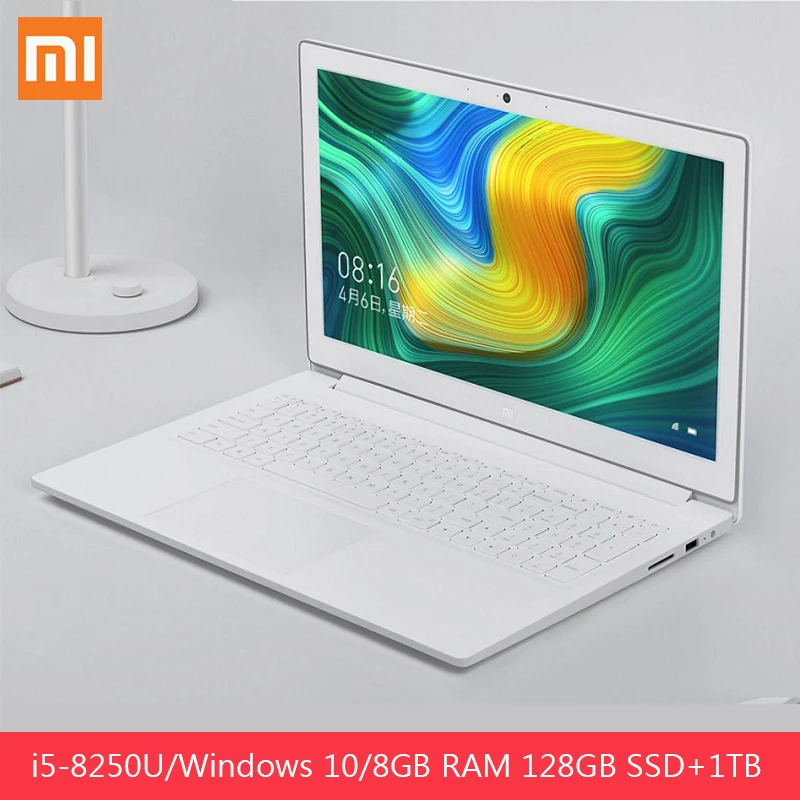 Оригинальный ноутбук Xiaomi Mi 15 6 дюймов Windows 10 Home Intel Core i5 8250H GeForce MX110 Quad 8 Гб RAM 128 SSD 1 ТБ