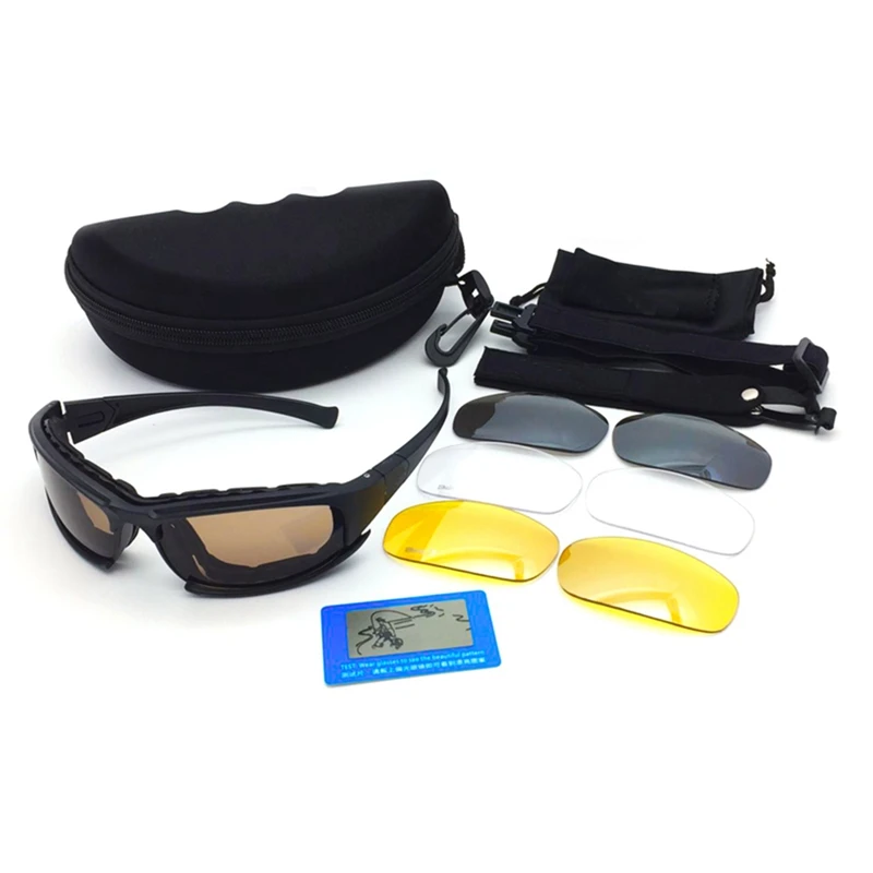 Polarized light set Охотничьи очки для срельбы поляризованные ультра-легкие ночного видения уличный спортивный защитный очки для езды на велосипеде - Цвет: Polarized light set