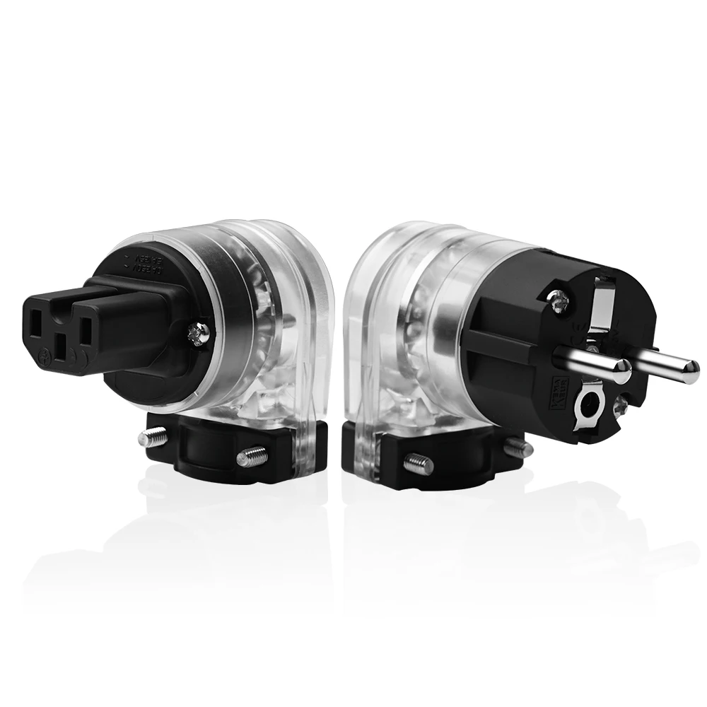 Ataudio em Forma de l Tomada de Alimentação de Alta Conector de Alimentação da ue + Conector Qualidade Fêmea um Par Iec - Image 3