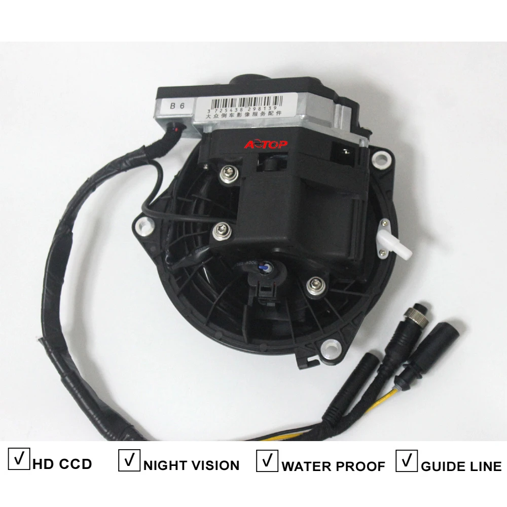 

VW REAR VIEW LOGO CAMERA CCD REVERSING BACKUP CAMERA ROTATING FLIP FUNCTION FOR VOLKSWAGEN VW JETTA GOLF BEETLE PASSAT CC POLO