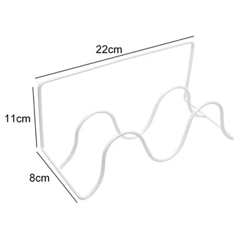 

Double-layer Shoes Holder Wall Mount Slipper Hanging Shelf Organizer Living Room Storage Organizer K#