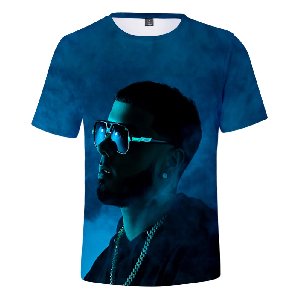 Г. Повседневные футболки Anuel AA 3D г. Лидер продаж, топы с короткими рукавами для женщин, мужчин и детей, летняя футболка в стиле хип-хоп, Real Hasta la Muerte