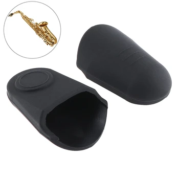 

2pcs 3.7 x 2.3 x 1.3cm High Quality Professional Durable Rubber Soprano Saxophone Metal Mouthpiece Protective Cap Heads