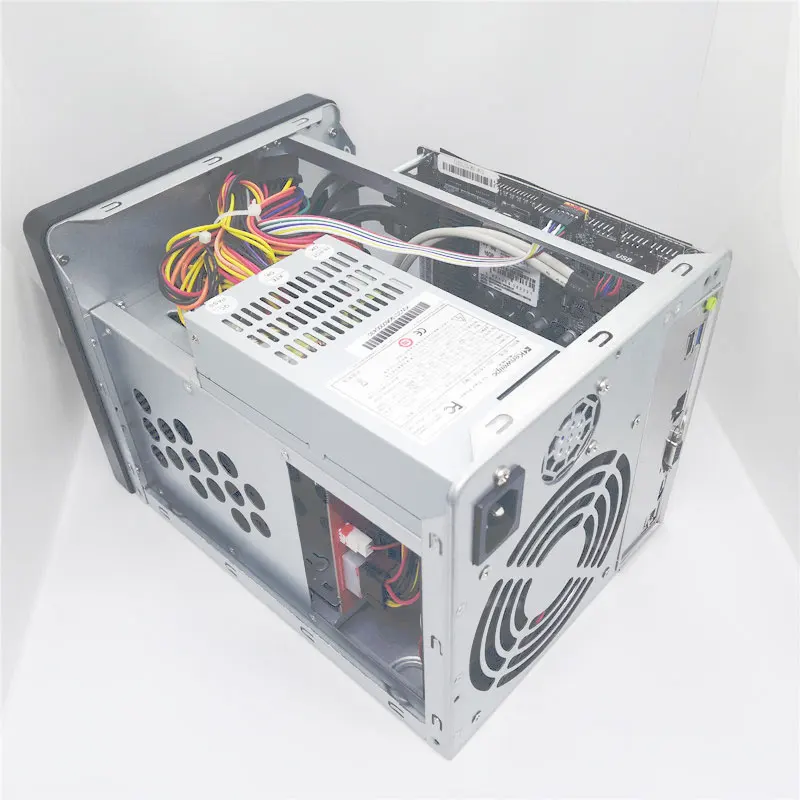 Домашняя система хранения Горячая замена NAS Серверный корпус IPFS Miner 4 отсека для дисков Celeron J1900 материнская плата 4 ГБ ОЗУ 16 Гб SSD 150 Вт блок питания