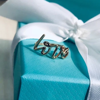 

SHINETUNG 1:1 S925 Sterling Silver Ring Love Ring Women Trendy High-End Jewelry Free Shipping Valentines Birthday GIFT