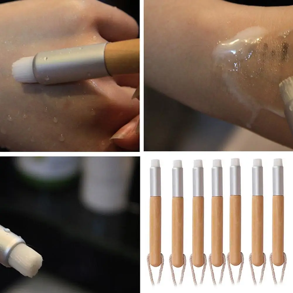 Wooden Brush Nose Cleasing Makeup Brush Nasal Brush With Rope