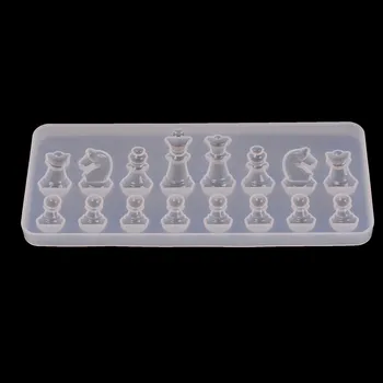 

New 1Pc International Chess Shape Silicone Mold DIY Clay Epoxy Resin Mold Pendant Decoration Clay Mold Candy Chocolate Cake Moul
