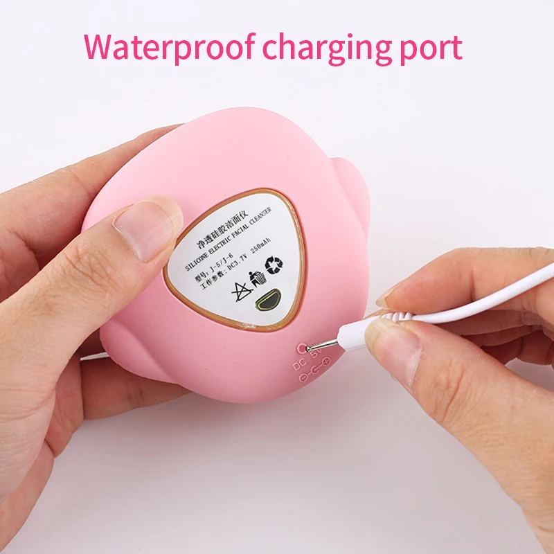 USB машина для очистки лица Водонепроницаемая портативная щетка для чистки лица ультразвуковая Защита лица Вибрационный массажер