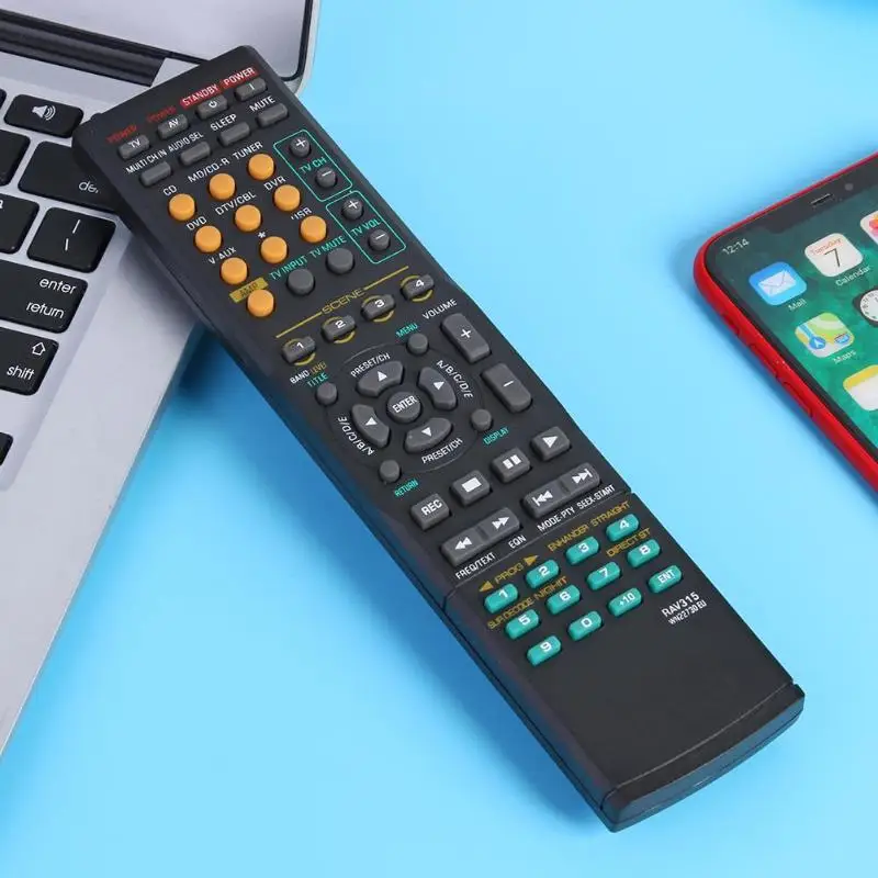 

Replacement Wireless Remote Control for Yamaha RAV315 RX-V363 RX-V463 RX-V561 Compatible with RAV311.RAV312.RAV282