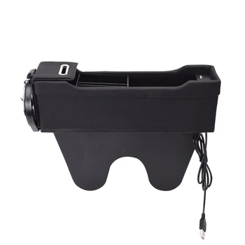 

Seat Side Multifunctional Armrest Car Accessories Storage Case Water Cup USB Charging Ports Space Saving Interior Phone Holder