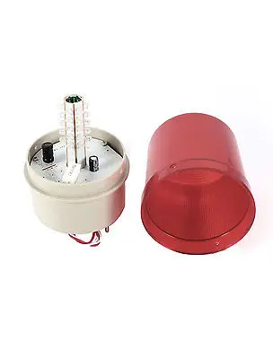 Промышленный 105-110dB Зуммер сирена DC 12V Красный светодиодный предупредительный световой сигнал башня лампа