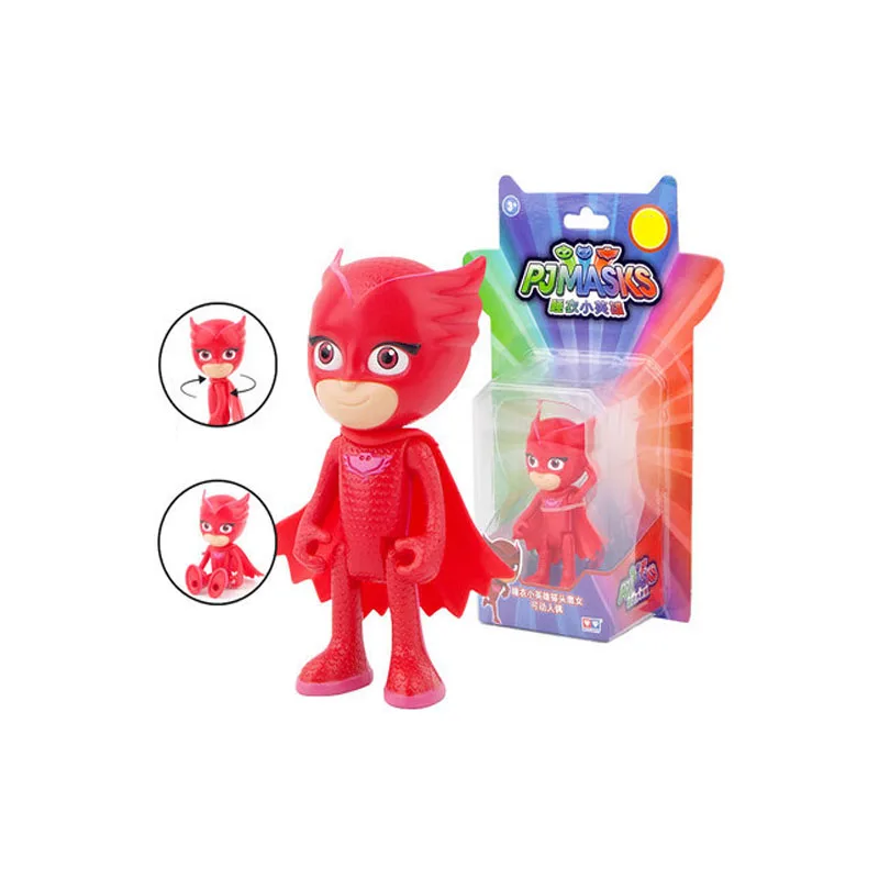 Pj Маски мультфильм гибкие конечности вращения головы персонажа игрушка Спорт pj Catboy Owlette Gekko фигурки аниме игрушки подарок для детей 2B12