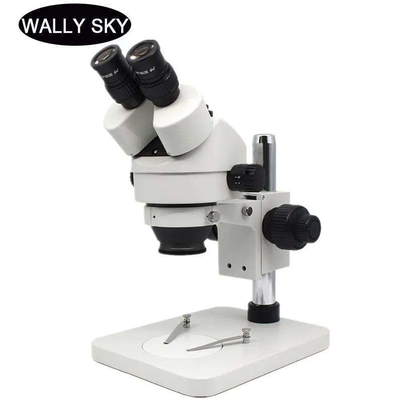 

7X-45X Zoom Stereo Microscope Coarse Fine Focusing Industrial Microscope For PCB Soldering Phone Repair Trinocular Microscope