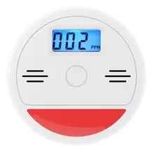 ЖК-цифровой CO детектор угарного газа независимая сигнализация Домашняя безопасность детектор утечки газа сигнализация со вспышкой