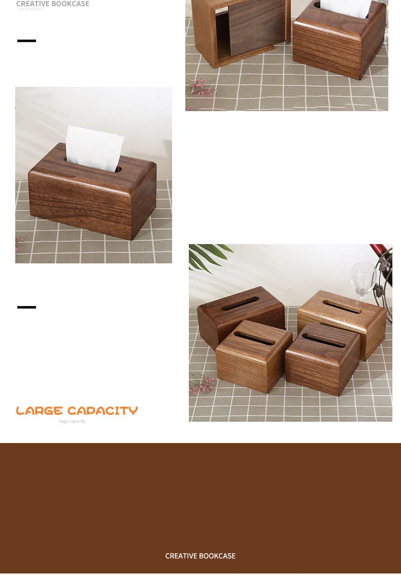 Simples suporte de guardanapo madeira maciça japonês