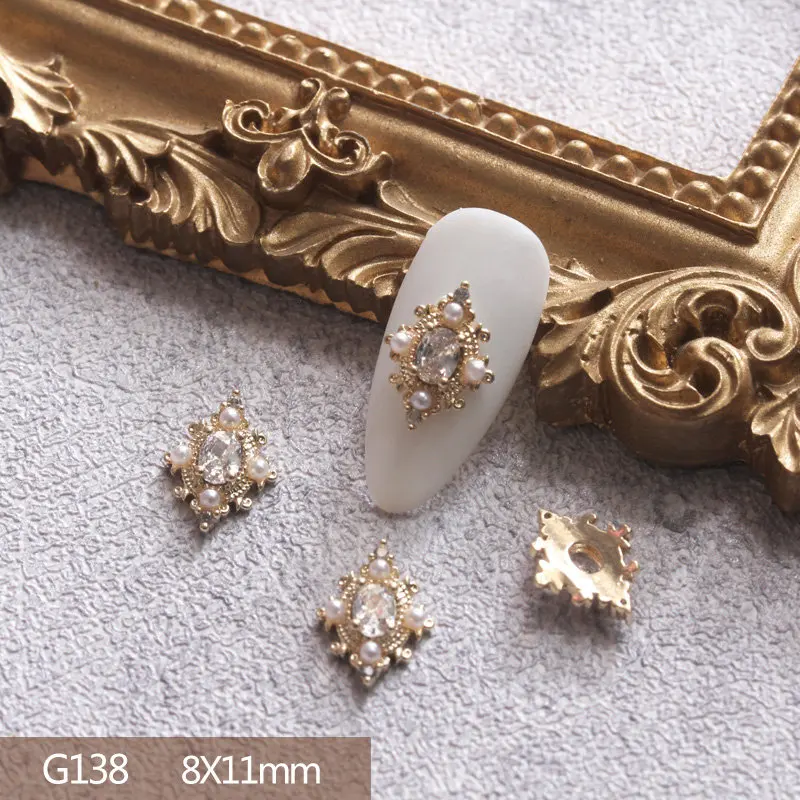 10 개/몫 3D 활 나비 사랑 합금 네일 아트 지 르 콘 진주 금속 매니큐어 손톱 Accesorios 용품 DIY 네일 장식 매력