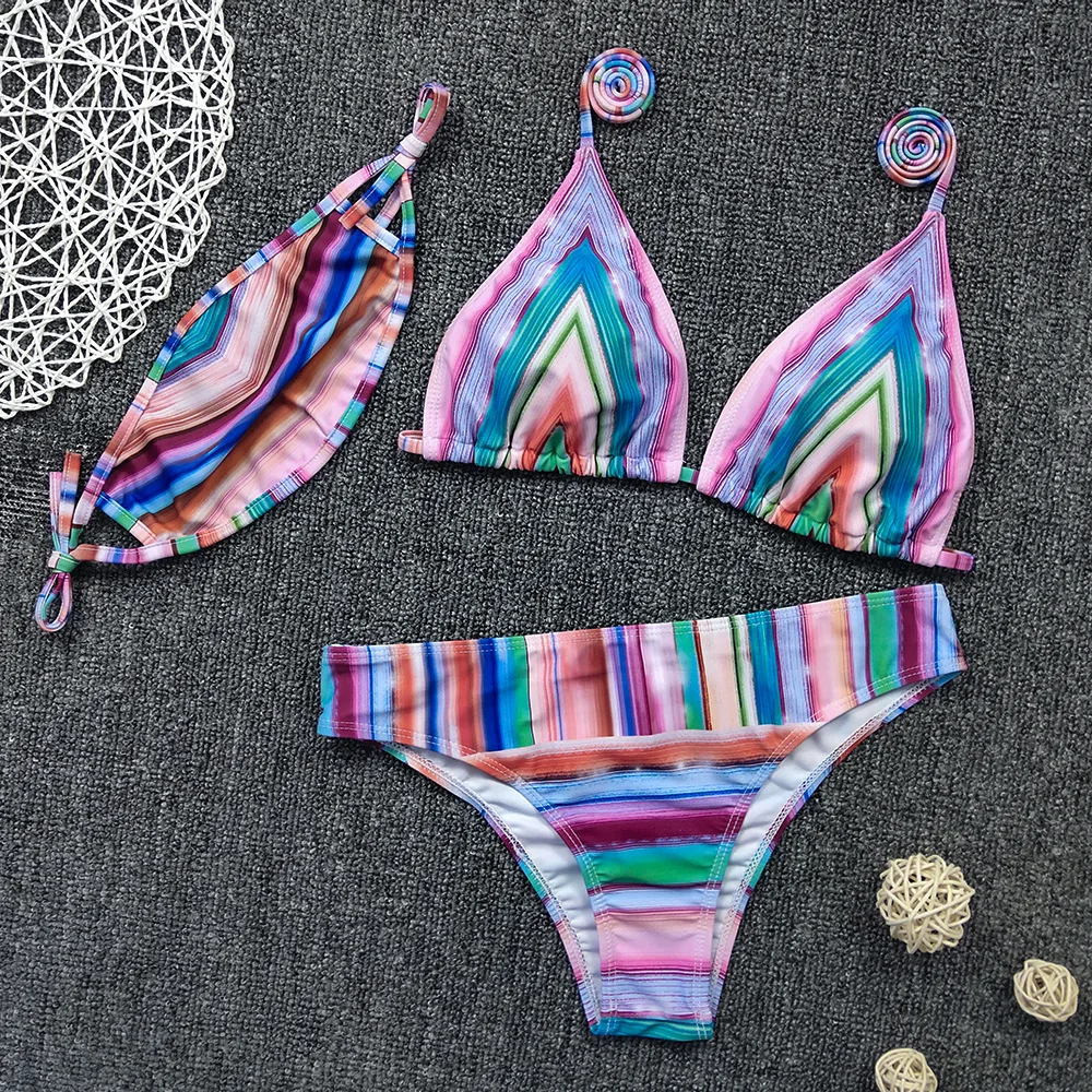 rainbow bikini swimsuit