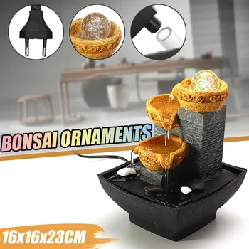 

Desktop Water Fountain Portable Tabletop Waterfall Kit Soothing Relaxation Lucky Fengshui Home Decorations Indoor Water Feature