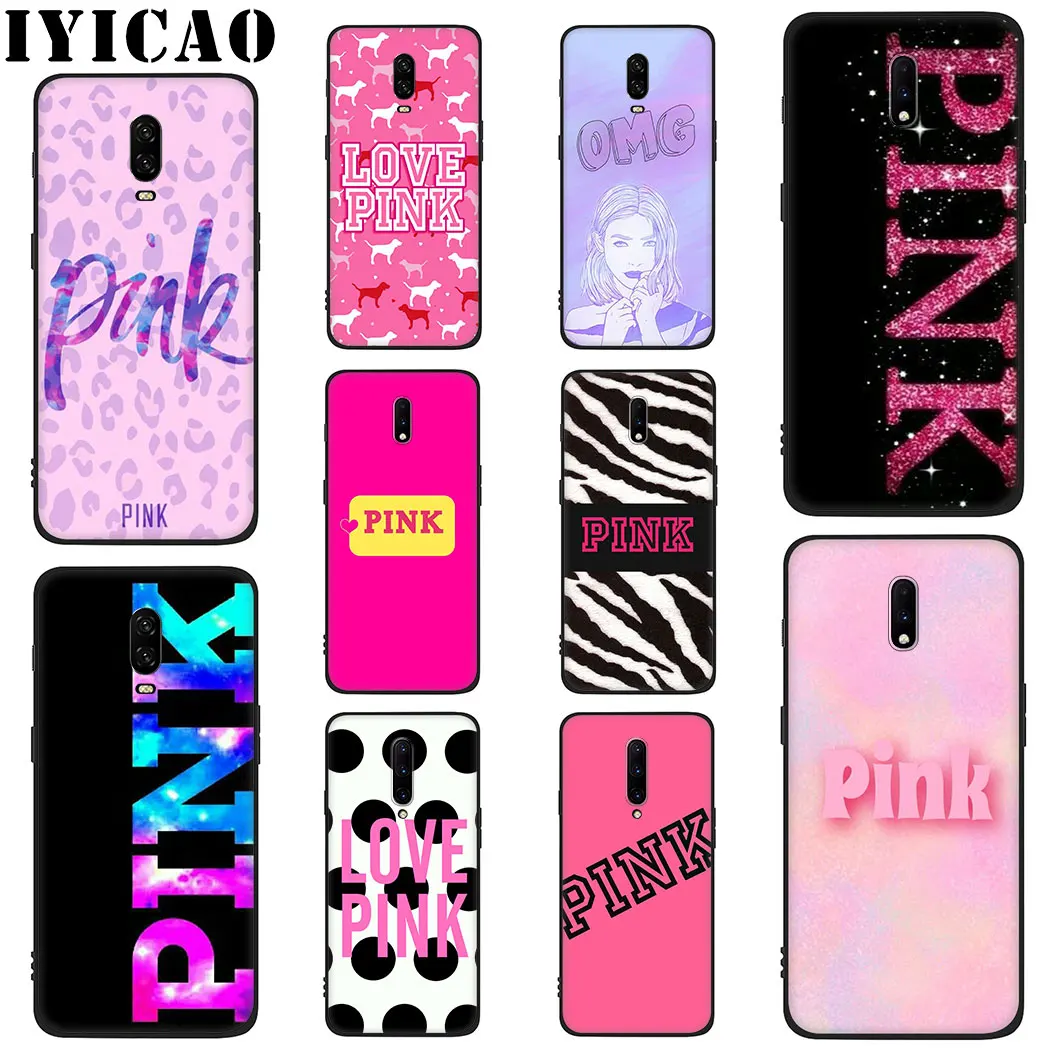 Мягкий силиконовый чехол love pink girly для oneplus 5 5t 6 6t 7 Pro TPU |