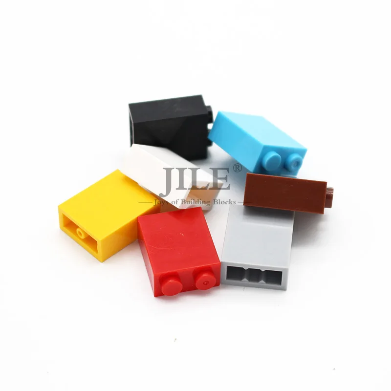 

Building Blocks Brick 1x2x2 with Inside Stud Holder 3245c Moc DIY Enlighten Creative Basics Sets Compatible Assembles Particles