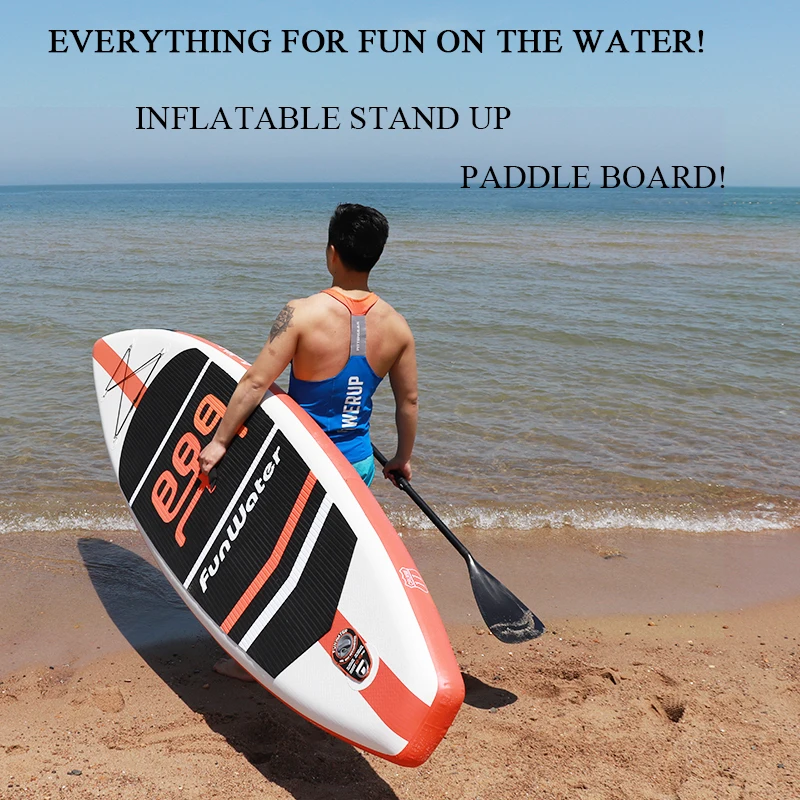 FunWater 335*84*15 см надувная стоячая весла доска весла для серфинга baord sup Paddle