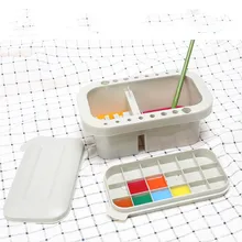 Многофункциональная все в одном палитра для рисования/лоток для краски/держатель для кистей/очиститель кистей