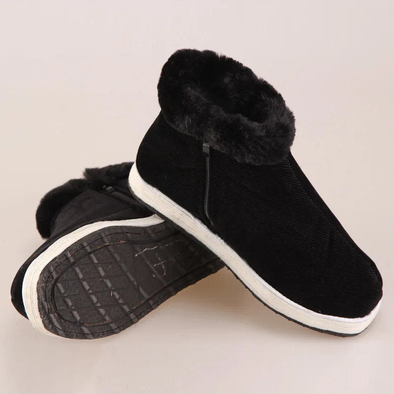 

Old Beijing Cloth Shoes with Layered Strong Cloth Soles Cotton-padded Shoes Men And Women Handmade Shoes Winter Warm Shoes Tire
