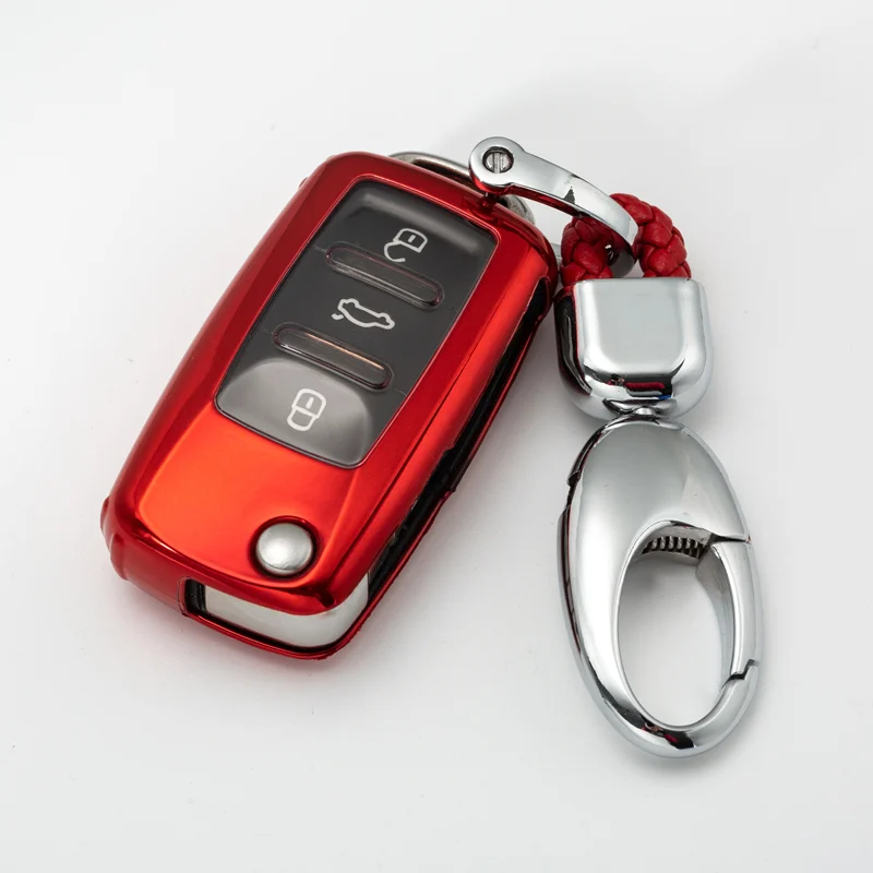 

Soft TPU Silicone key chain car key cover case for VW Volkswagen 4 5 6 7 MK7 Passat CC B6 B7 B8 Passat 3C CC Magotan R36 B5 B7L
