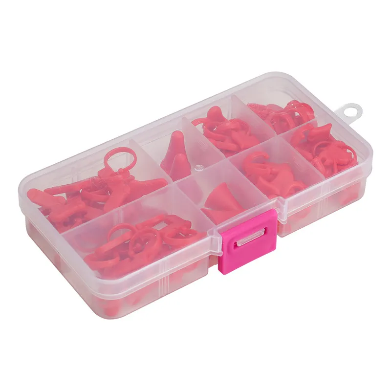 88pcsbox Plastic Stitch Markers Knitting Crochet Locking Stitch Knitting Holder Knitting Needles Protector Sewing Accessories (3)