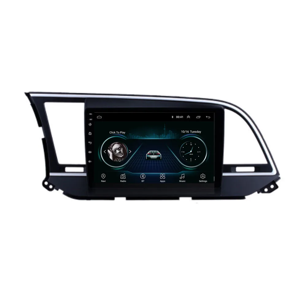 Мультимедийный проигрыватель для HYUNDAI ELANTRA Avante 4G LTE Android 10 1 2016 2017 2018 2019 2020 стерео DVD