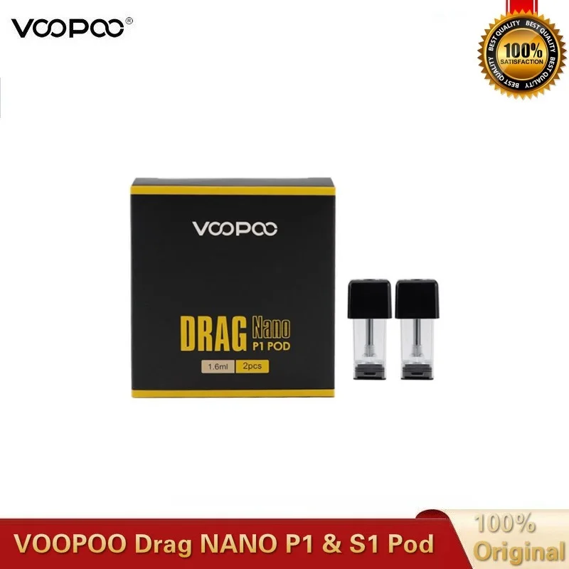 Картридж VOOPOO Drag NANO Pod 2 ~ 20 шт./лот 1 0 мл с катушкой 8 Ом 6 ядром 5 для NANO|Атомайзеры