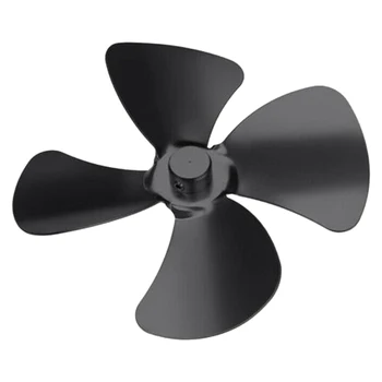 

Easy Install Accessories Durable Low Noise Heat Powered Sturdy Wood Burner Practical Portable Aluminum Alloy Stove Fan Blade