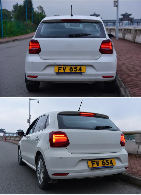 Assemblage de feu arrière pour Volkswagen POLO, clignotant LED ...