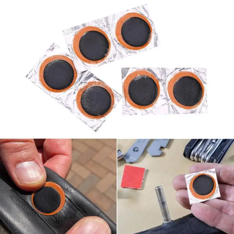 

6pcs/lot Bicycle Tire Tyre Rubber Patch Piece Repair Tools Kits Lightweight and Delicate Long Service Life for Cycling Bike