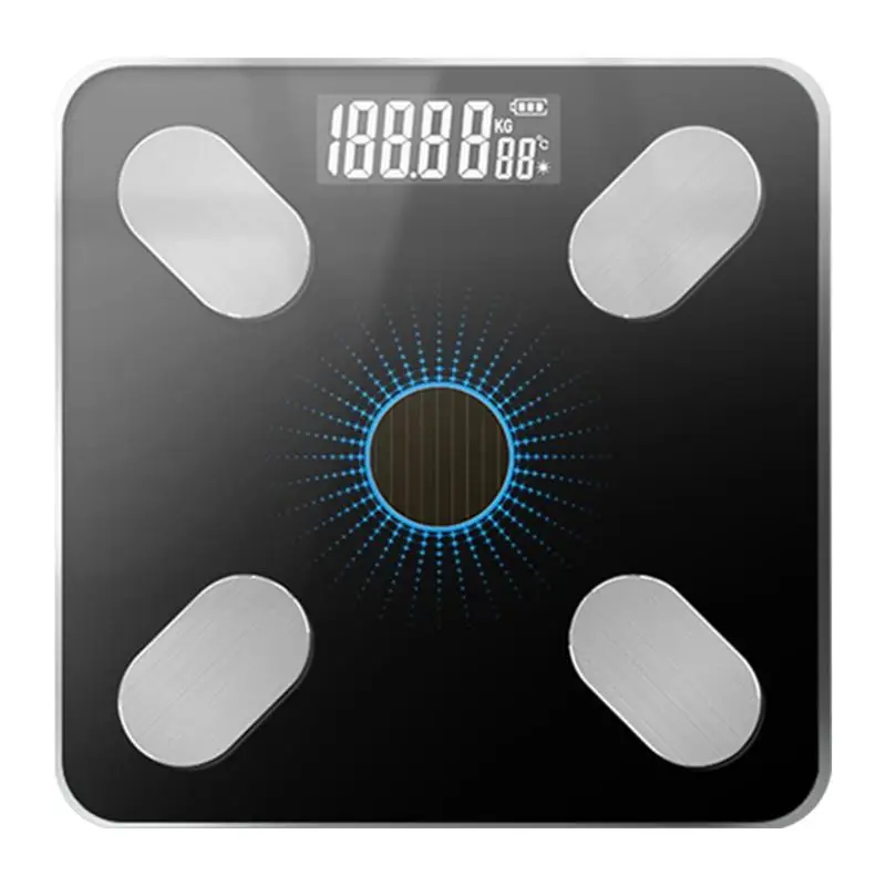 Solar charging f Smart Voice lcd Bluetooth приложение напольные весы usb зарядка электронные весы - Цвет: Solar charging f