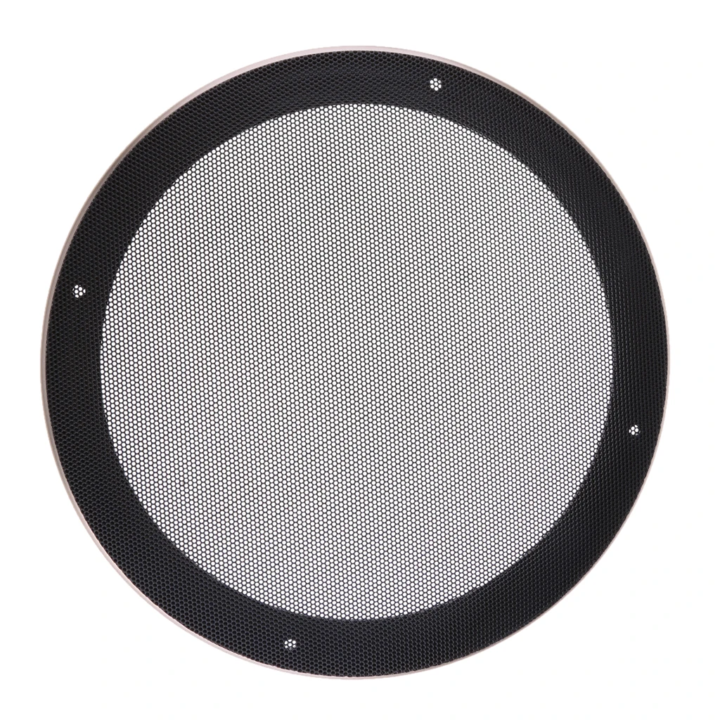 8Inch Replacement Round Speaker Protective Mesh Cover Case With 4 Pcs Screws Champagne