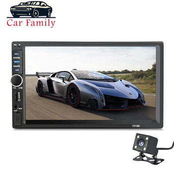 

Car Family 2 Din Car Radio 7 inch Player Bluetooth Car Audio LCD Touch Screen Support Rear View Camera Mirror Link