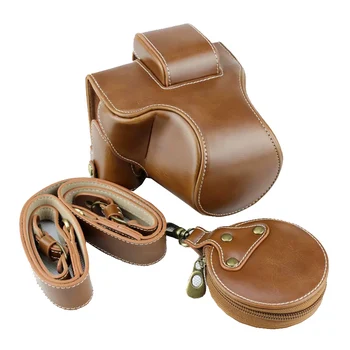 

high quality PU Leather Case Camera bag cover for Canon EOS M50 M-50 cameras shell with Bottom Battery Opening
