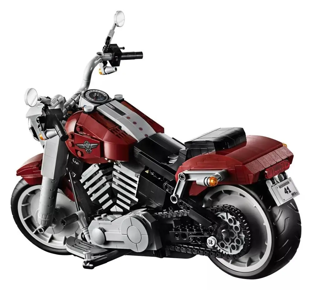 Creator Expert Совместимость классический 10269 Harley; транспортное средство жира мальчик мотоциклетные строительные наборы техника мото модели игрушки для детей, подарки