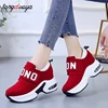 platform wedge sneakers ladies shoes sneaker casual shoes trainers women female shoes black red sneakers women tenis feminino ► Photo 1/6