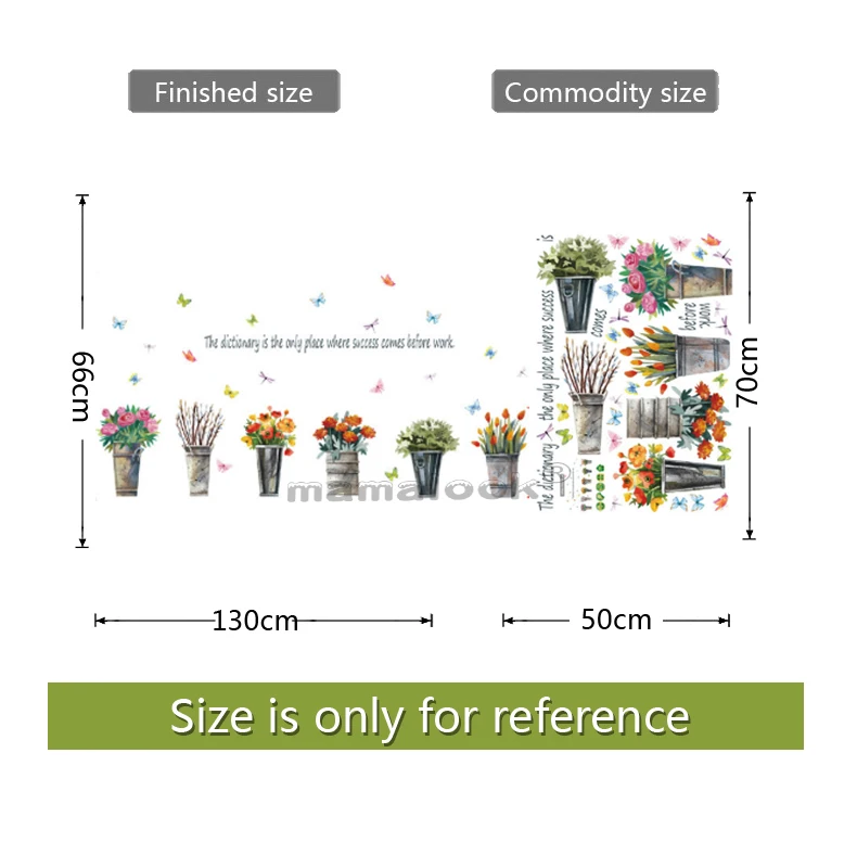 Комнатные растения цветок гостиная спальня Съемная самоклеющаяся мебель Окно