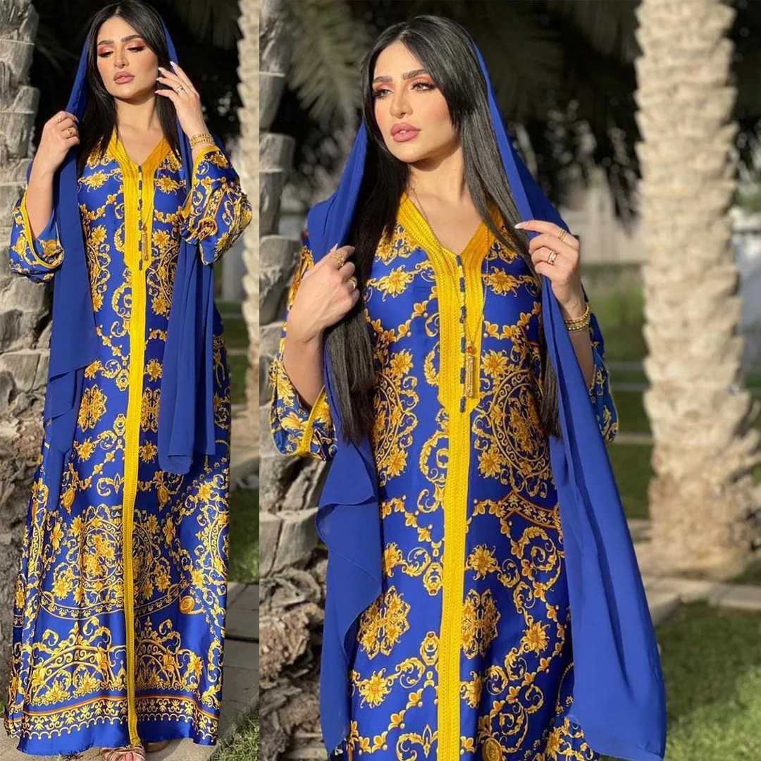 Abaya платье для женщин марокканский кафтан женская белая Исламская Этническая