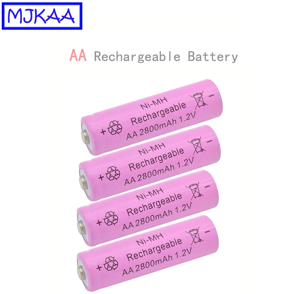 MJKAA 24/40 шт. AA 1,2 V 2800 мА/ч, металл-гидридных или никель Перезаряжаемые Батарея+ AAA 1,2 v 1600 мА/ч, никель-металл-гидридного Перезаряжаемые батареи