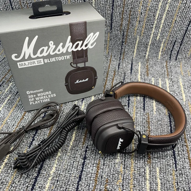 Marshall Major Iii/ii Bluetooth Headphones Wireless Earphones Deep Bass Foldable Gaming Headset With - Telephone Headsets - AliExpress