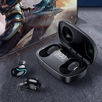 

LED Battery Display Bluetooth 5.0 Earphone Touch Control Deep Bass Noise Cancelling With Charging Base Wireless Earbuds Sports