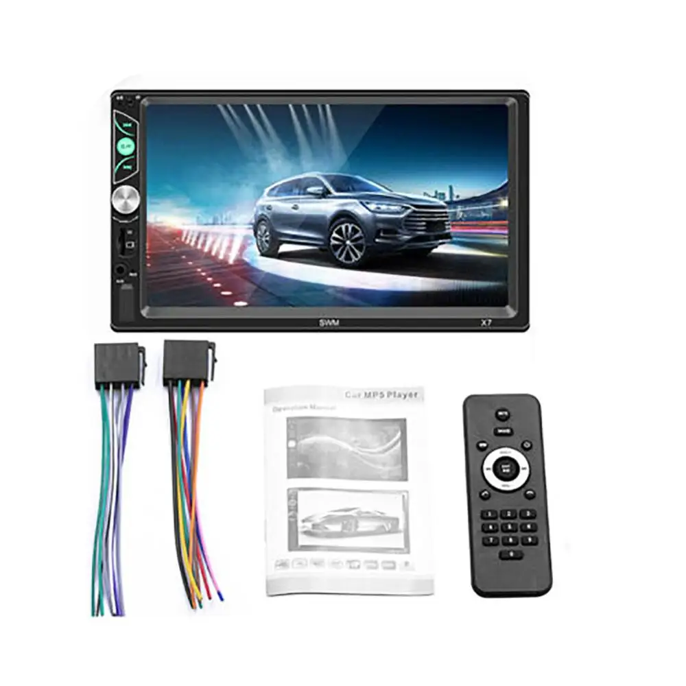 

7 Inch Double Din Car MP5 Video Player Touch Screen Stereo Radio Bluetooth Car Multimedia Kit automotive mp5 For Android IOS
